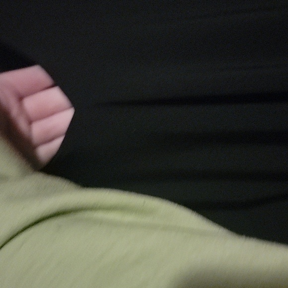 Lane bryant black V-neck dress with ruffled accents - Picture 4 of 4